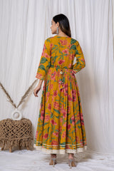 cotton kurta set for women back side