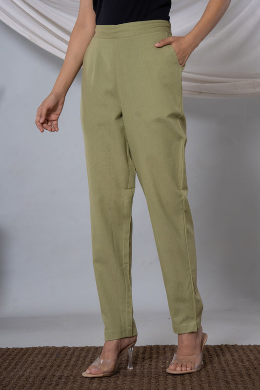 Sage Green Cotton Pant