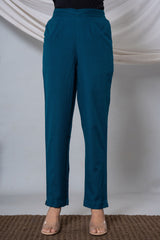 Teal Cotton Pant