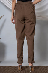 Choclate Brown Cotton Pant