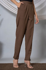 Choclate Brown Cotton Pant