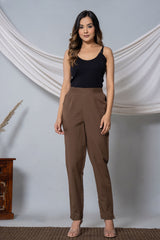 Choclate Brown Cotton Pant